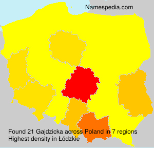 Surname Gajdzicka in Poland Surname Gajdzicka in Poland