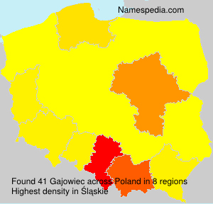 Surname Gajowiec in Poland Surname Gajowiec in Poland