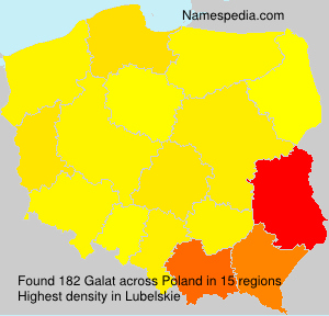 Surname Galat in Poland Surname Galat in Poland