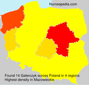Surname Galerczyk in Poland Surname Galerczyk in Poland