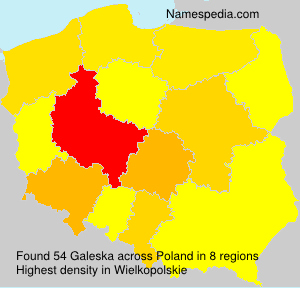Surname Galeska in Poland Surname Galeska in Poland