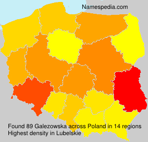 Surname Galezowska in Poland Surname Galezowska in Poland