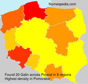 Surname Galin in Poland Surname Galin in Poland