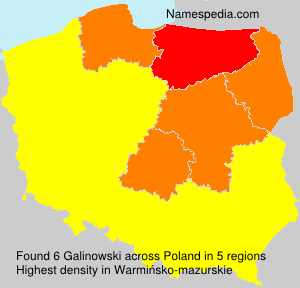 Surname Galinowski in Poland Surname Galinowski in Poland