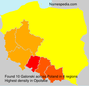 Surname Galonski in Poland Surname Galonski in Poland