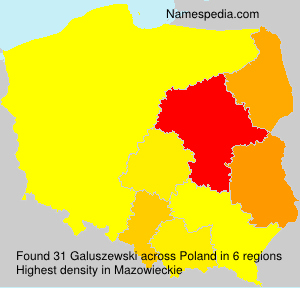 Surname Galuszewski in Poland Surname Galuszewski in Poland