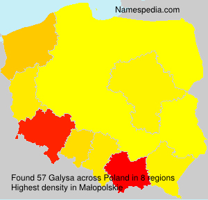Surname Galysa in Poland Surname Galysa in Poland