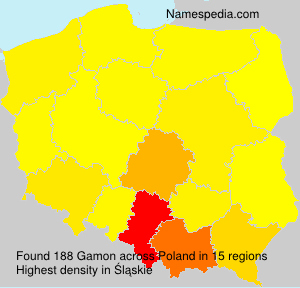 Surname Gamon in Poland Surname Gamon in Poland