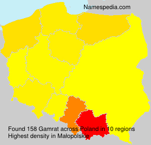 Surname Gamrat in Poland Surname Gamrat in Poland