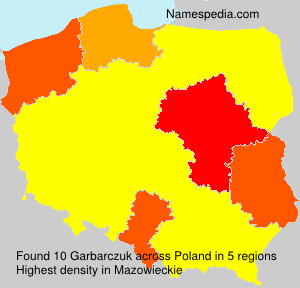 Surname Garbarczuk in Poland Surname Garbarczuk in Poland