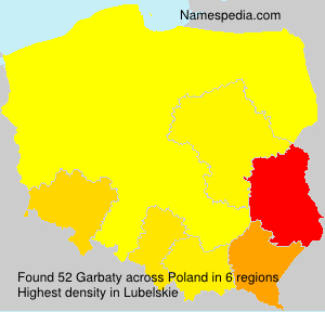Surname Garbaty in Poland Surname Garbaty in Poland
