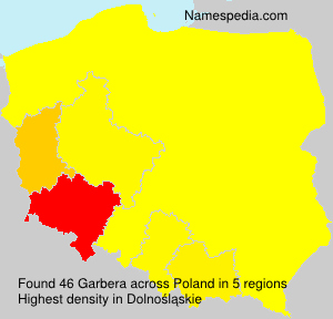 Surname Garbera in Poland Surname Garbera in Poland