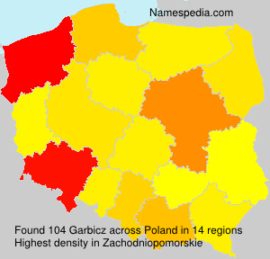 Surname Garbicz in Poland Surname Garbicz in Poland