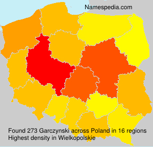 Surname Garczynski in Poland Surname Garczynski in Poland