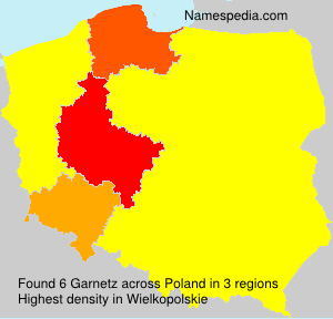 Surname Garnetz in Poland Surname Garnetz in Poland