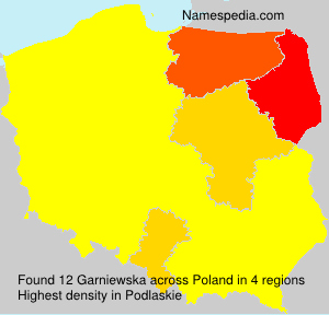 Surname Garniewska in Poland Surname Garniewska in Poland