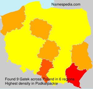 Surname Gatek in Poland Surname Gatek in Poland