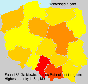 Surname Gatkiewicz in Poland Surname Gatkiewicz in Poland