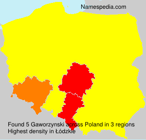 Surname Gaworzynski in Poland Surname Gaworzynski in Poland