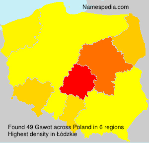 Surname Gawot in Poland Surname Gawot in Poland