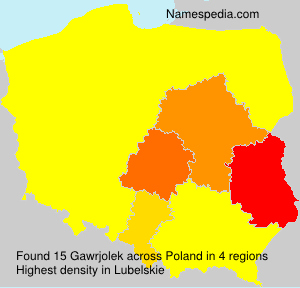 Surname Gawrjolek in Poland Surname Gawrjolek in Poland