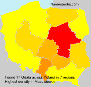 Surname Gdala in Poland