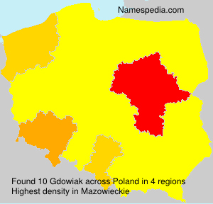 Surname Gdowiak in Poland Surname Gdowiak in Poland