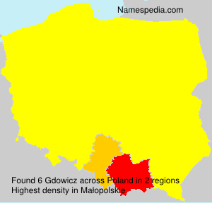 Surname Gdowicz in Poland