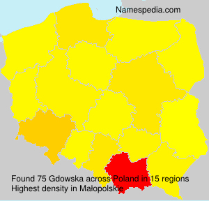 Surname Gdowska in Poland Surname Gdowska in Poland