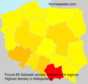 Surname Gdowski in Poland