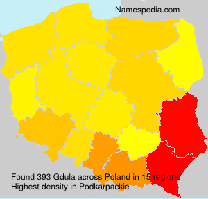 Surname Gdula in Poland