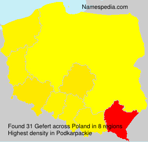 Surname Gefert in Poland Surname Gefert in Poland