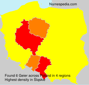 Surname Geier in Poland Surname Geier in Poland