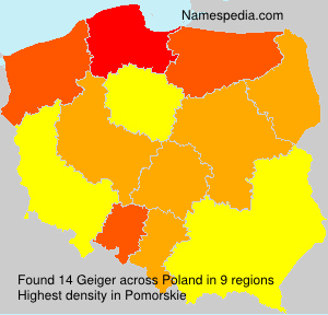 Surname Geiger in Poland Surname Geiger in Poland