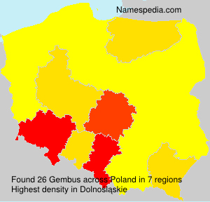 Surname Gembus in Poland Surname Gembus in Poland