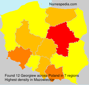 Surname Georgiew in Poland Surname Georgiew in Poland
