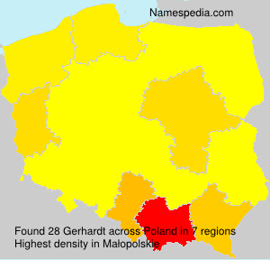 Surname Gerhardt in Poland Surname Gerhardt in Poland