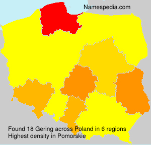Surname Gering in Poland Surname Gering in Poland