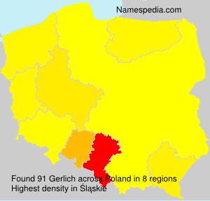 Surname Gerlich in Poland Surname Gerlich in Poland