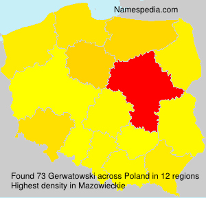 Surname Gerwatowski in Poland Surname Gerwatowski in Poland