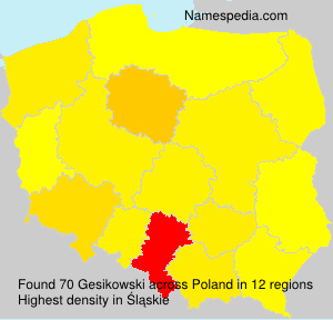 Surname Gesikowski in Poland Surname Gesikowski in Poland