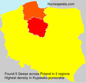 Surname Gesse in Poland Surname Gesse in Poland