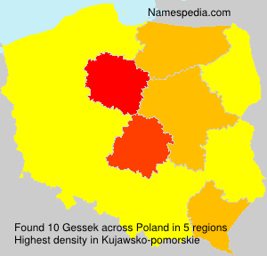 Surname Gessek in Poland Surname Gessek in Poland