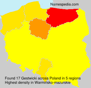 Surname Gestwicki in Poland Surname Gestwicki in Poland