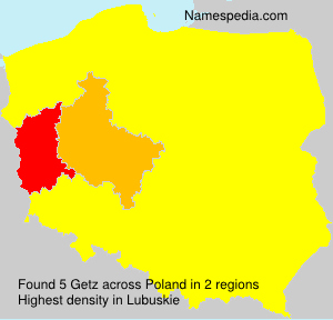 Surname Getz in Poland Surname Getz in Poland