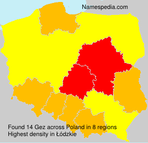 Surname Gez in Poland Surname Gez in Poland