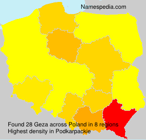 Surname Geza in Poland Surname Geza in Poland