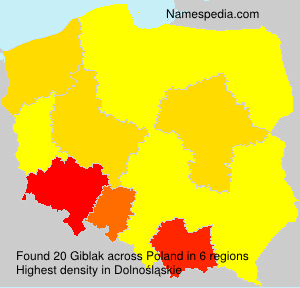 Surname Giblak in Poland Surname Giblak in Poland