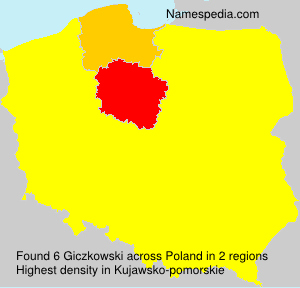 Surname Giczkowski in Poland
