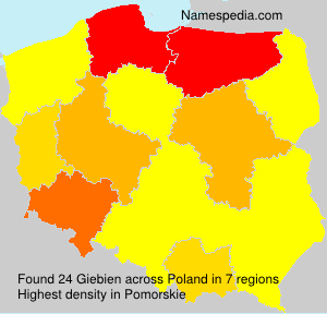 Surname Giebien in Poland Surname Giebien in Poland